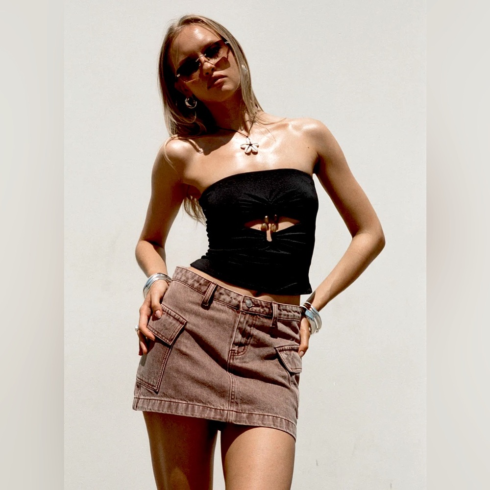NWT Princess Polly Denim Skirt